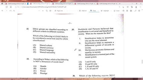 Cape Sociology Unit 1 Paper 1 2020 2015 Solutions Youtube
