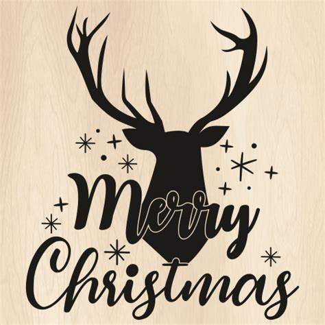 merry christmas deer svg christmas png christmas deer vector file png svg cdr ai pdf