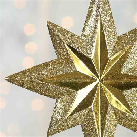 Gold Glittered Star Ornament Christmas Ornaments Christmas And