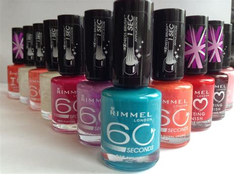 Rimmel Nail Polish 60 Seconds Lasting Finish New Various Colours