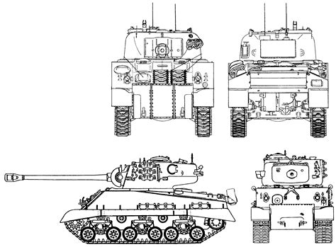 M4 Sherman Blueprint Download Free Blueprint For 3d Modeling
