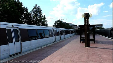 Wmata Metro Rail Red Line Train At Rockville Md Youtube