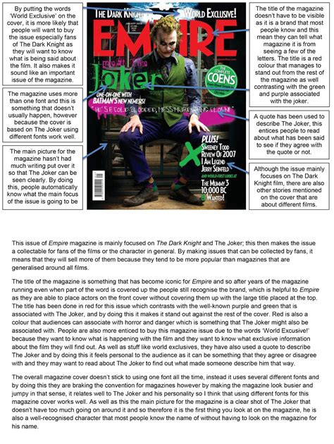 Abigail Williams A2 Media Blog Empire Magazine Cover Analysis