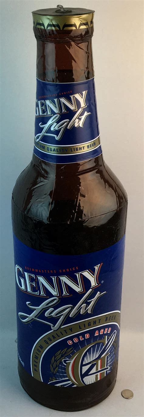 Lot Genny Light Cold Aged Brewmasters Choice Inflatable Beer Bottle