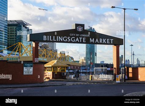 Entrance To The Billingsgate Fish Market At Canary Wharf London