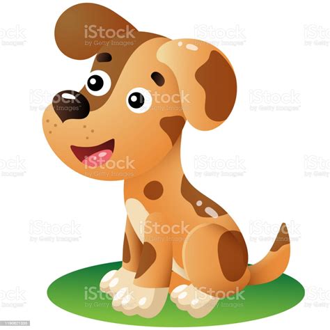 Dibujos de perros para colorear. Ilustración de Imagen A Color Del Perro De Dibujos ...