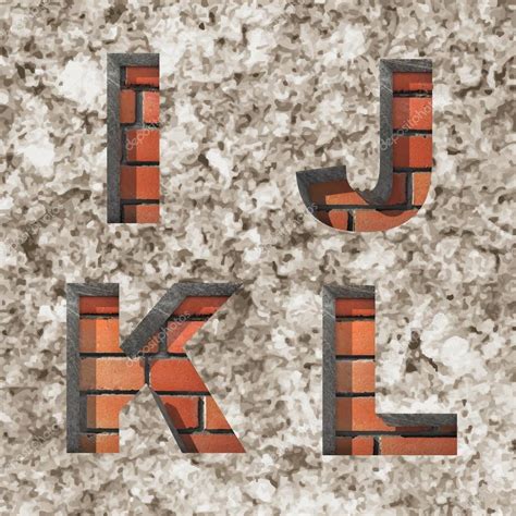 Vector Brick Alphabet Letters Set — Stock Vector © Videodoctor 53975675