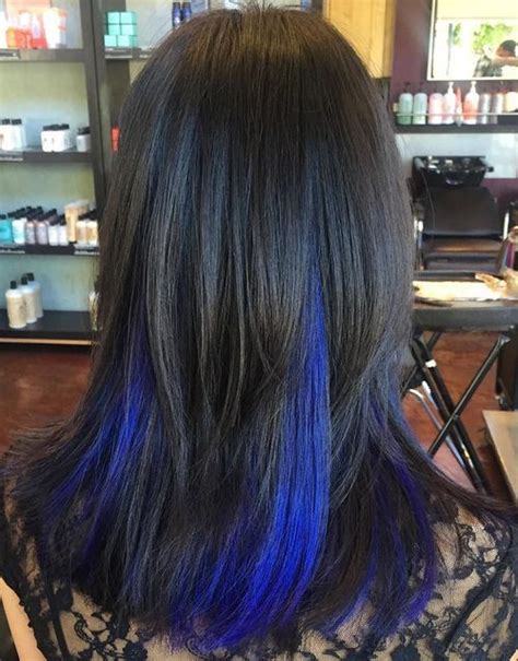 For blue back hair, a dark black hue with a hint of blue is not only mysterious but very flattering. 20 Awsome Highlighted Hairstyles for Women - Hair Color ...