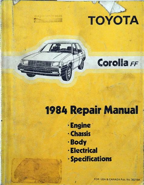 Toyota Toyota Corolla Page 1 Factory Repair Manuals