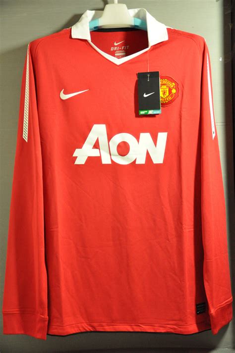 1920x1200 manchester united wallpaper with flames. Manchester United Nike Home Jersey Long Sleeves 2010 ...