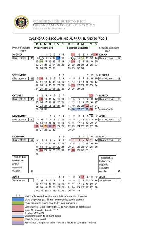 Calendario Escolar De Puerto Rico 2022 2023 Imagesee