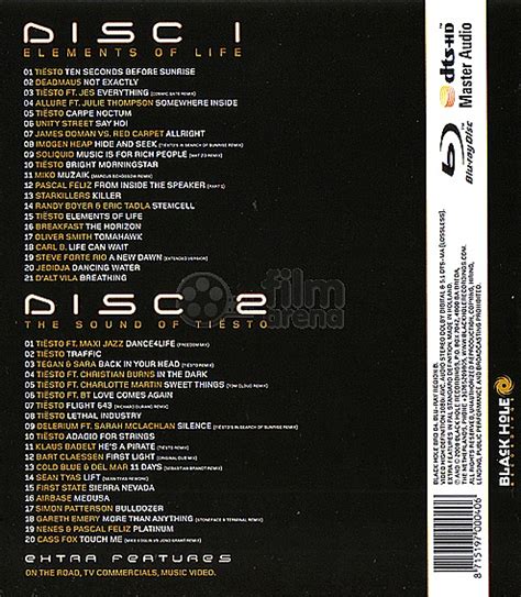 Tiesto Element Of Life World Tour Blu Ray