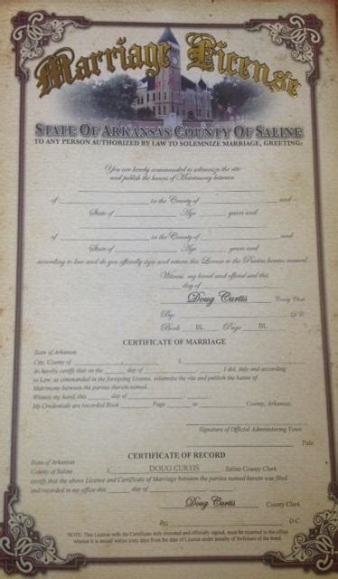 Search Saline County Marriage License Saline County Arkansas