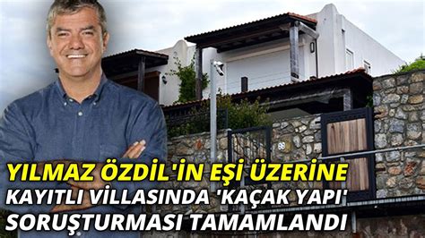 Yılmaz özdil'in biyografisi (özgeçmişi), aslen nereli olduğu, eşi ve ailesine ilişkin bilgiler ile yazıları yer almaktadır. Yılmaz Özdil'in eşi üzerine kayıtlı villasında 'kaçak yapı ...