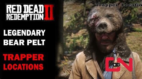Here's a map view zoomed out / in of all 5 locations. Red Dead Redemption 2 - Legendary Bear Pelt & Trapper ...