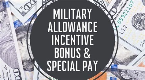 2022 Military Allowance Incentive Bonus And Special Pay