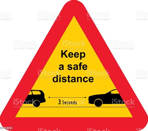 Keep A Safe Distance Stock Illustration - Download Image Now - iStock