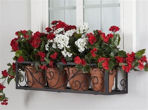 30 Wonderful Flower In Pots Ideas For Your Window Wrought Iron