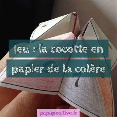 Jeu La Cocotte En Papier De La Colère