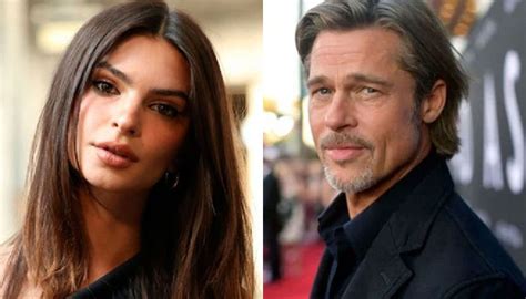 Brad Pitt Emily Ratajkowski Romance In Very Early Stages They Like Each Other