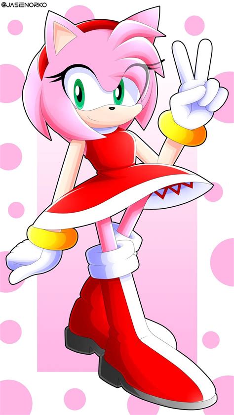 Amy Amy By Jasienorko On Deviantart Sonic Y Amy Notas Musicales Para Imprimir Amy Rose