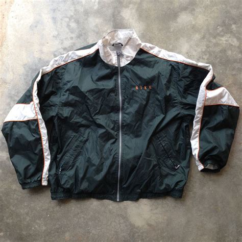 ❤ liked on polyvore featuring activewear, activewear jackets, nike activewear, vintage orange navy blue pullover hooded nylon nike jacket windbreaker with zipper and front pocket, for running training, fits size l. Vintage 90s Nike / Hunter Green / Linned Windbreaker ...