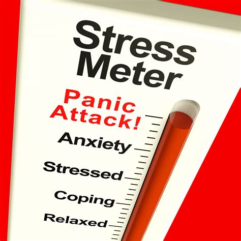 Stress Meter Showing Panic Attack From Stress Or Worry Savetibg