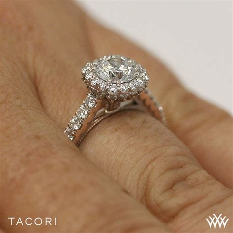 Filters + 23 products found. Tacori 37-2 CU Full Bloom Cushion Halo Diamond Engagement Ring | 2676