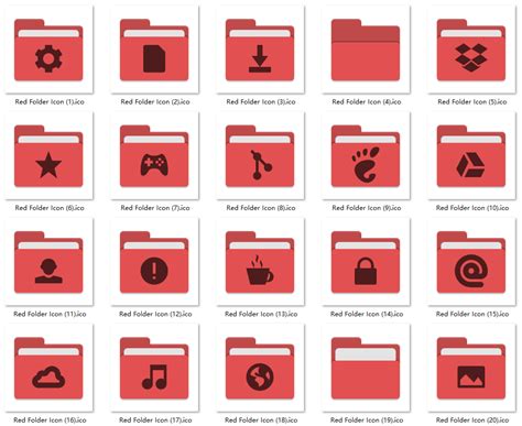 Red Folder Icon At Collection Of Red Folder Icon Free