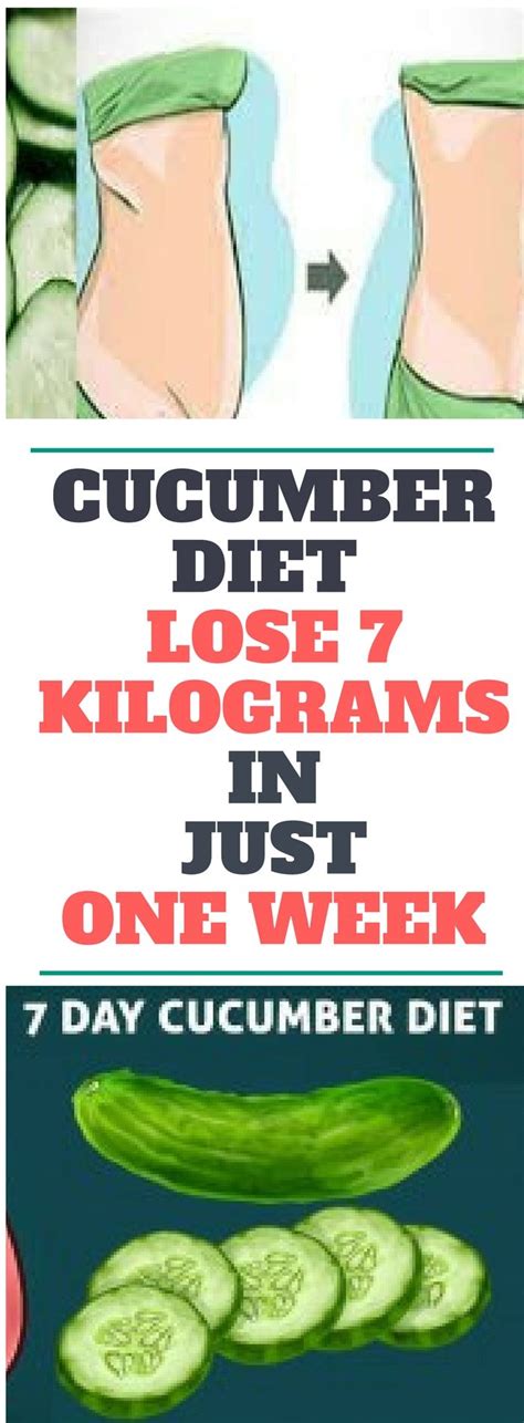 Cucumber Diet Lose 7 Kilograms In Just One Week Cucumber Diet Egg