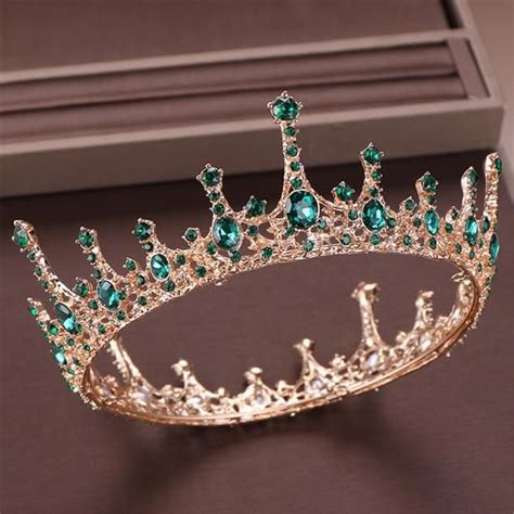 Classic Emerald Wedding Crown Bridal Crown Bridal Headpiece Etsy