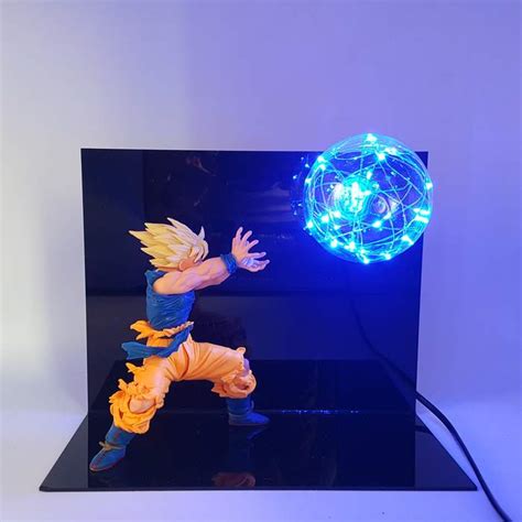 Son goku is a fictional character and main protagonist of the dragon ball manga series created by akira toriyama. Son Goku Flash Ball Kamehameha DIY 3D LED Lamp — Saiyan Stuff