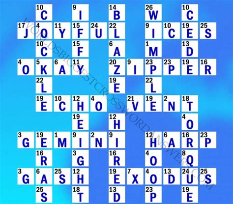 Worlds Biggest Crossword Codewords Puzzle 36 Answers Worlds Biggest
