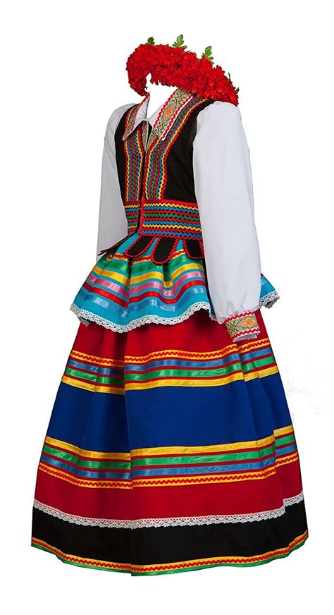 Polish Costume Women Folk Dress Poland Handmade