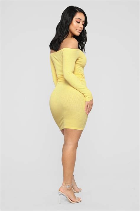 Soft And Sweet Off Shoulder Mini Dress Yellow Yellow Dress Mini Dress Dresses