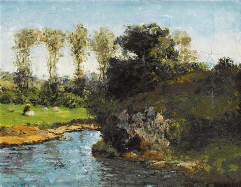 Landscape Of Saintonge Painting By Gustave Courbet Pixels
