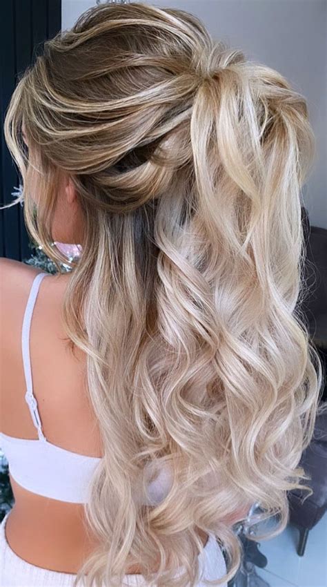 Trendy half up half down hairstyles