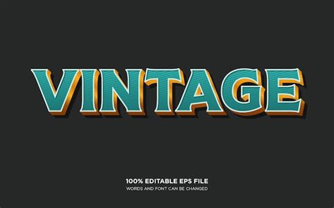 Premium Vector Vintage Old School On Old Paper Text Effect