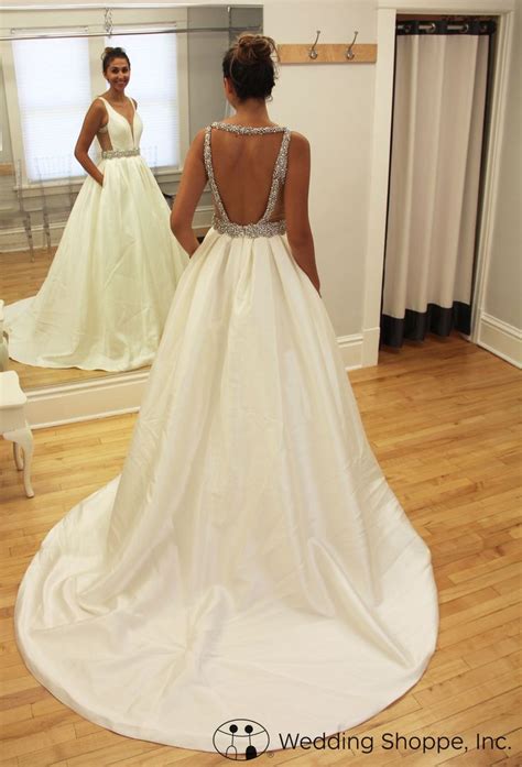 Draped In Silky Shantung This Dreamy Ball Gown Wedding Dress Features