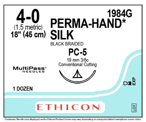 Ethicon Perma Hand Silk Suture Perma Hand Sutures Uk