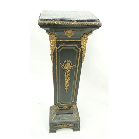 Napoleon Iii Style Marble Top Pedestal Kodner Auctions