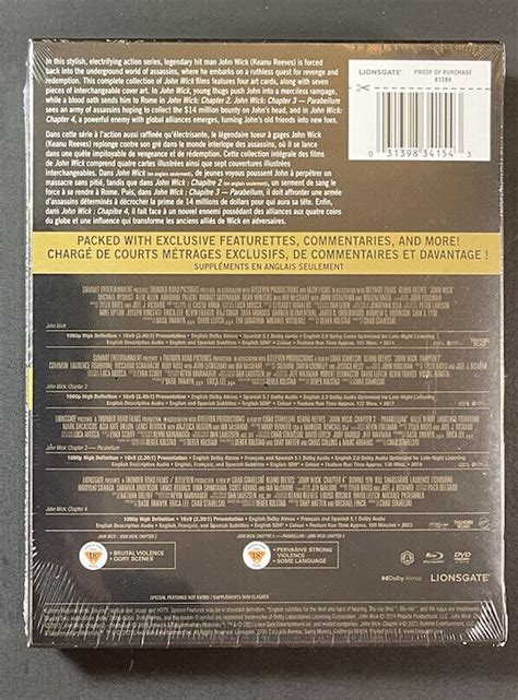 John Wick Chapters Box Set Blu Ray DVD NEW EBay