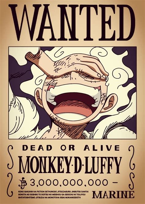 luffy gear  wanted poster hd em  desenhos de anime referencia