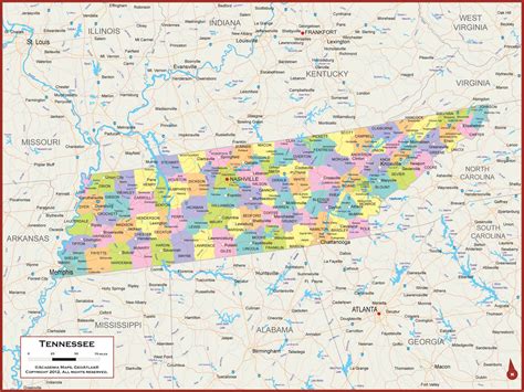 Map Of Tennessee Large – Get Latest Map Update