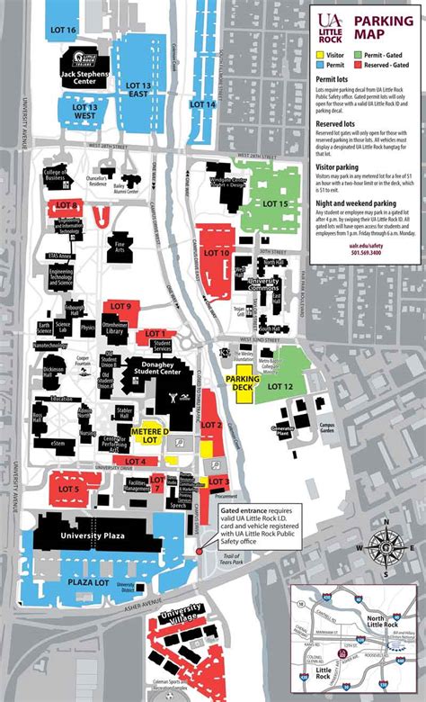 Our Campus Maps And Parking About Us Ua Little Rock