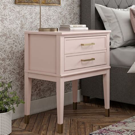 2 mitzi antique rose nightstand. CosmoLiving by Cosmopolitan Westerleigh 1 Drawer ...