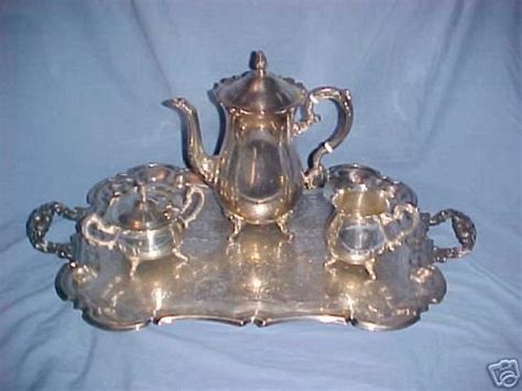 Beautiful Leonard Silver And Silverplate Tea Service Set 16278057