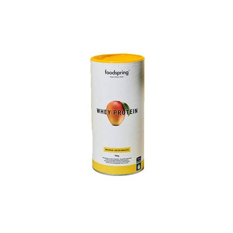 Foodspring Whey Protein Integratore Di Proteine Gusto Mango 750 G