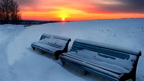 Winter Sunset Image Abyss