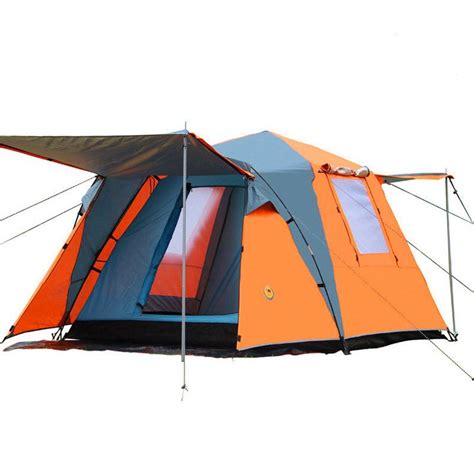 3 sections, 2 enclosed bedrooms ,1main space which is tall enough to stand up in. 215*215*165cm Two Bedroom Camping Tents Waterproof ...